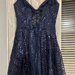 Windsor navy blue homecoming dress!